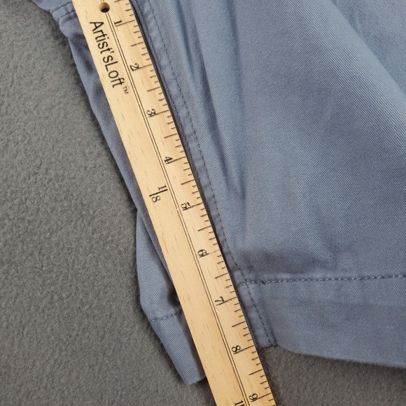 Oak Hill Mens Flat Front Shorts Blue Cotton Size 48 Casual Chino Flat Front - Picture 6 of 8